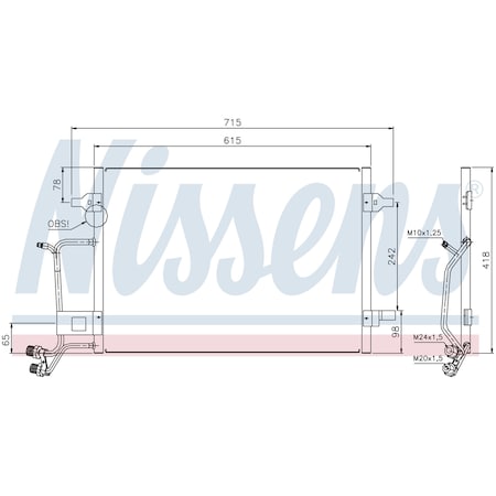 Nissens Condenser,94594